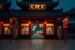 中置声道号角音箱安装位，正对观众席中心轴