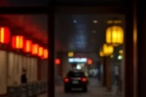 复古双人舱内的墨绿软包墙面与手摇铃摆件